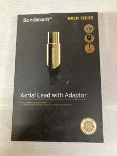 10 X SANDSTROM GOLD SERIES CABLES INC AERIAL LEAD WITH ADAPTOR