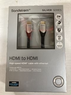 10 X SANDSTROM SILVER SERIES CABLES INC HDMI TO HDMI