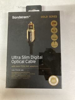 10 X SANDSTROM GOLD SERIES CABLES INC ULTRA SLIM DIGITAL OPTICAL CABLE