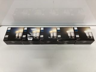 5 X PHILIPS HUE 1100 LIGHT BULBS