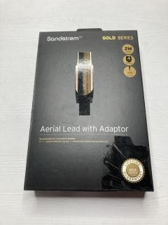 10 X SANDSTROM GOLD SERIES CABLES INC AERIAL LEAD WITH ADAPTOR