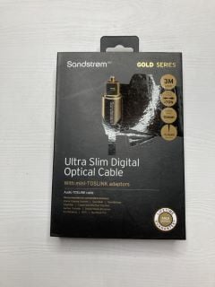 10 X SANDSTROM GOLD SERIES CABLES INC ULTRA SLIM DIGITAL OPTICAL CABLE