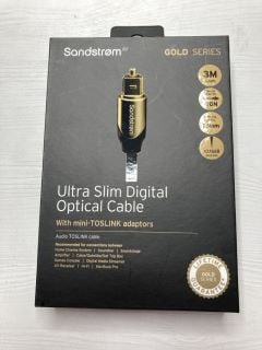 10 X SANDSTROM GOLD SERIES CABLES INC ULTRA SLIM DIGITAL OPTICAL CABLE