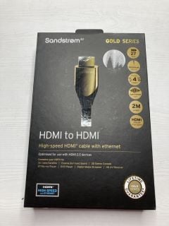 10 X SANDSTROM GOLD SERIES CABLES INC HDMI TO HDMI