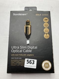 10 X SANDSTROM GOLD SERIES CABLES INC ULTRA SLIM DIGITAL OPTICAL CABLE