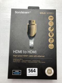 10 X SANDSTROM GOLD SERIES CABLES INC HDMI TO HDMI