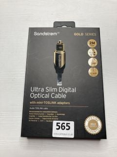 10 X SANDSTROM GOLD SERIES CABLES INC ULTRA SLIM DIGITAL OPTICAL CABLE