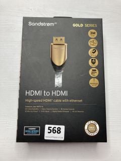 10 X SANDSTROM GOLD SERIES CABLES INC HDMI TO HDMI