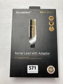 10 X SANDSTROM GOLD SERIES CABLES INC AERIAL LEAD WITH ADAPTOR