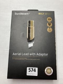 10 X SANDSTROM GOLD SERIES CABLES INC AERIAL LEAD WITH ADAPTOR