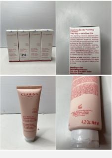 4 X CLARINS SOOTHING GENTLE FOAMING CLEANSER