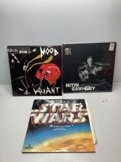 3 X MUSIC VINYLS INC STAR WARS THE SONIC ALL STARS