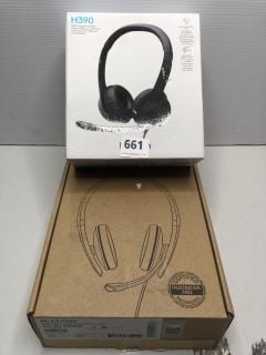 2 X HEADPHONES INC LOGITECH H390 HEADSET