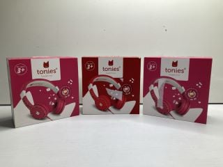 3 X TONIES KIDS HEADPHONES