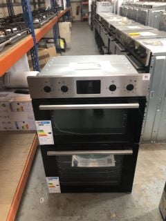 ZANUSSI BUILT-IN ELECTRIC DOUBLE OVEN MODEL NO: ZKHNL3X1 (EX DISPLAY)