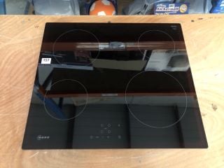 NEFF INDUCTION CERAMIC HOB MODEL NO: T16NBE1L (EX DISPLAY)