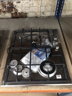 ZANUSSI GAS HOB MODEL NO: ZGH66424XX (EX DISPLAY)