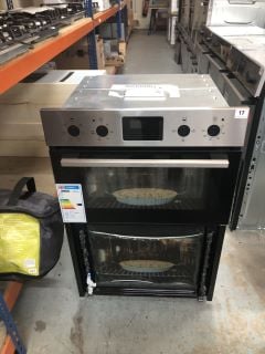 ZANUSSI BUILT-IN ELECTRIC DOUBLE OVEN MODEL NO: ZKHNL3X1 (EX DISPLAY)