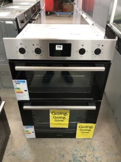 ZANUSSI BUILT-IN ELECTRIC DOUBLE OVEN MODEL NO: ZKHNL3X1 (EX DISPLAY)