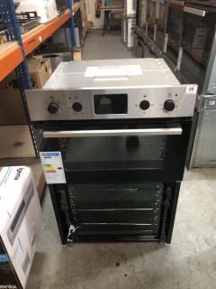 ZANUSSI BUILT-IN ELECTRIC DOUBLE OVEN MODEL NO: ZKHNL3X1 (EX DISPLAY)