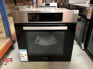 MIELE BUILT-IN ELECTRIC SINGLE OVEN MODEL NO: H 2265-1 B RRP: £749.00  (EX DISPLAY)