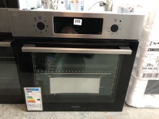 ZANUSSI BUILT-IN ELECTRIC SINGLE OVEN MODEL NO: ZOHCX3X2 (EX DISPLAY)