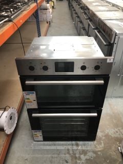 ZANUSSI BUILT-IN ELECTRIC DOUBLE OVEN MODEL NO: ZKHNL3X1 (EX DISPLAY)