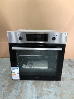 ZANUSSI BUILT-IN ELECTRIC SINGLE OVEN MODEL NO: ZOHCX3X2 (EX DISPLAY)