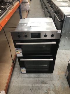 ZANUSSI BUILT-IN ELECTRIC DOUBLE OVEN MODEL NO: ZKHNL3X1 (EX DISPLAY)