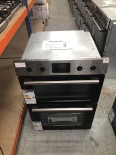 ZANUSSI BUILT-IN ELECTRIC DOUBLE OVEN MODEL NO: ZKHNL3X1 (EX DISPLAY)