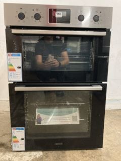 ZANUSSI BUILT-IN DOUBLE OVEN - MODEL NO: ZKHNL3X1 (EX DISPLAY)