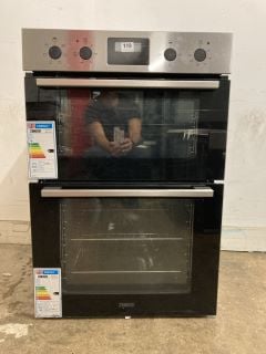 ZANUSSI BUILT-IN DOUBLE OVEN - MODEL NO: ZKHNL3X1 (EX DISPLAY)