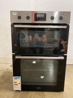 ZANUSSI BUILT-IN DOUBLE OVEN - MODEL NO: ZKHNL3X1 (EX DISPLAY)