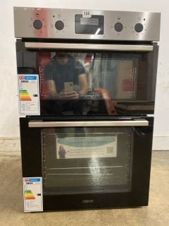 ZANUSSI BUILT-IN DOUBLE OVEN - MODEL NO: ZKHNL3X1 (EX DISPLAY)