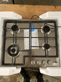 ZANUSSI BUILT IN 4 BURNER GAS HOB - MODEL NO: ZGH66424XX - RRP £210 (EX DISPLAY)