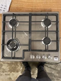 ZANUSSI BUILT IN 4 BURNER GAS HOB - MODEL NO: ZGH66424XX - RRP £210 (EX DISPLAY)