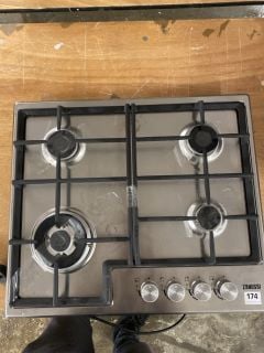 ZANUSSI BUILT IN 4 BURNER GAS HOB - MODEL NO: ZGH66424XX - RRP £210 (EX DISPLAY)