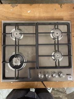 ZANUSSI BUILT IN 4 BURNER GAS HOB - MODEL NO: ZGH66424XX - RRP £210 (EX DISPLAY)