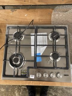 ZANUSSI BUILT IN 4 BURNER GAS HOB - MODEL NO: ZGH66424XX - RRP £210 (EX DISPLAY)