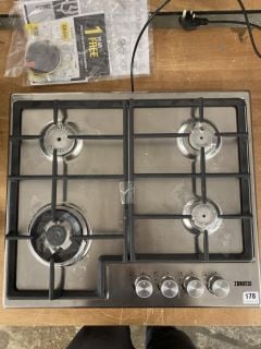 ZANUSSI BUILT IN 4 BURNER GAS HOB - MODEL NO: ZGH66424XX - RRP £210 (EX DISPLAY)