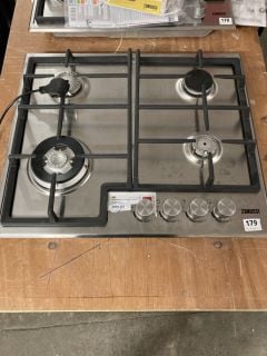 ZANUSSI BUILT IN 4 BURNER GAS HOB - MODEL NO: ZGH66424XX - RRP £210 (EX DISPLAY)