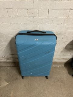 AMERICAN TOURISTER BLUE SUITCASE