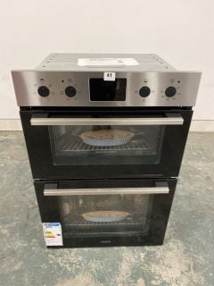 ZANUSSI BUILT-IN ELECTRIC DOUBLE OVEN MODEL NO: ZKHNL3X1 - RRP £509 (EX-DISPLAY)