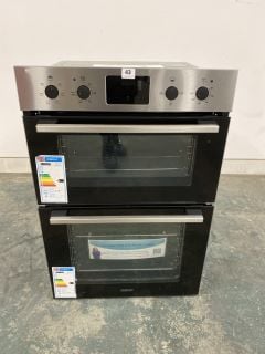 ZANUSSI BUILT-IN ELECTRIC DOUBLE OVEN MODEL NO: ZKHNL3X1 - RRP £509 (EX-DISPLAY)