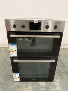 ZANUSSI BUILT-IN ELECTRIC DOUBLE OVEN MODEL NO: ZKHNL3X1 - RRP £509 (EX-DISPLAY)