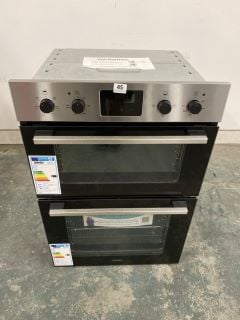 ZANUSSI BUILT-IN ELECTRIC DOUBLE OVEN MODEL NO: ZKHNL3X1 - RRP £509 (EX-DISPLAY)