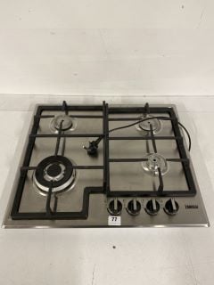 ZANUSSI BUILT IN 4 BURNER GAS HOB - MODEL NO: ZGH66424XX - RRP £210 (EX DISPLAY)