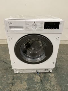 BEKO INTEGRATED 8KG WASHING MACHINE MODEL NO: WTIK84121 - RRP £379 (EX-DISPLAY)