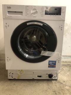 BEKO INTEGRATED WASHING MACHINE - MODEL NO: WTIK76121 (EX DISPLAY)