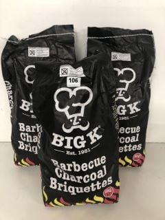 BIG K BARBECUE CHARCOAL BRIQUETTES